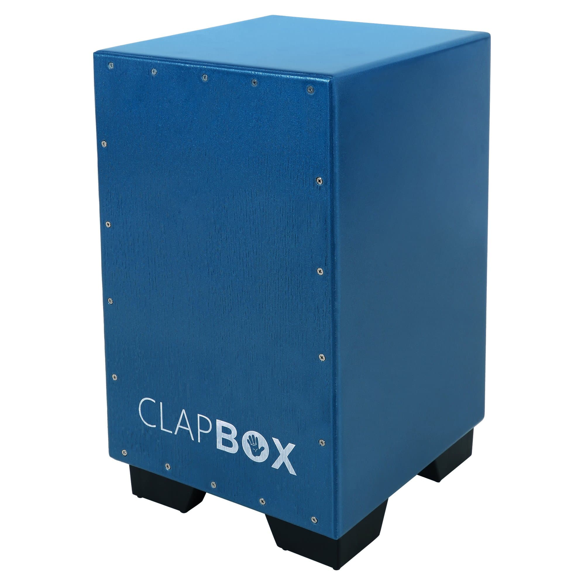 Clapbox Trendsetter Bass Cajon - Metallic Blue, Ebony Wood (H:50 W:30 L:30)