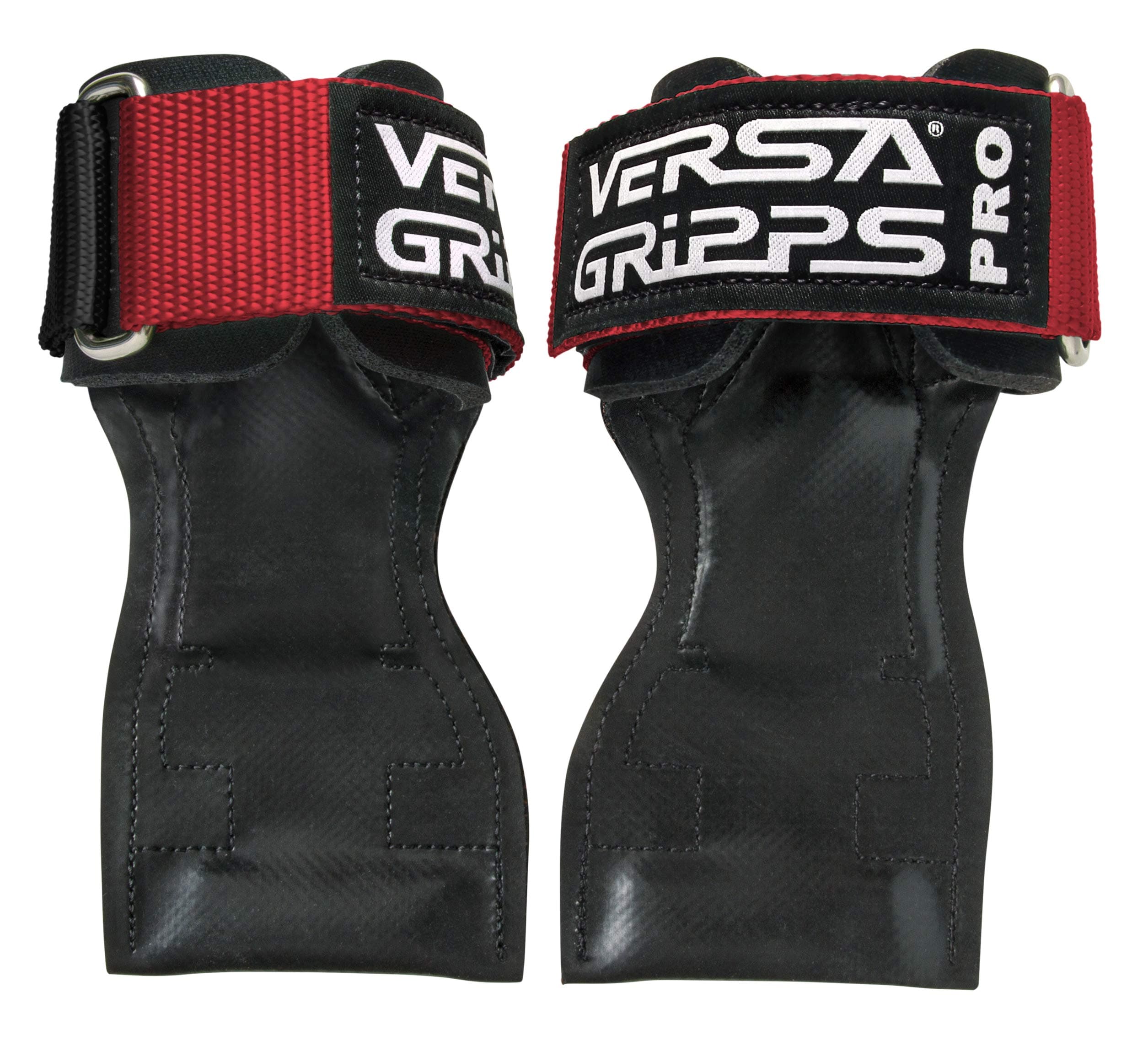 Versa Gripps PRO Gloves for Weight Lifting and Exercises - Royal Red | Innovative Wide Wrist Strap Grips | Unique 'No-Slip' Custom Engineered Material | Training and Grip Accessories