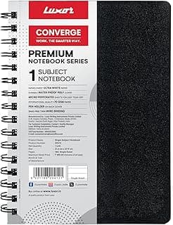 Luxor Single-Subject A4 Ruled Notebook - 160 Pages, 21.6 * 27.9 cm - Ideal for School, College, and Personal Journaling