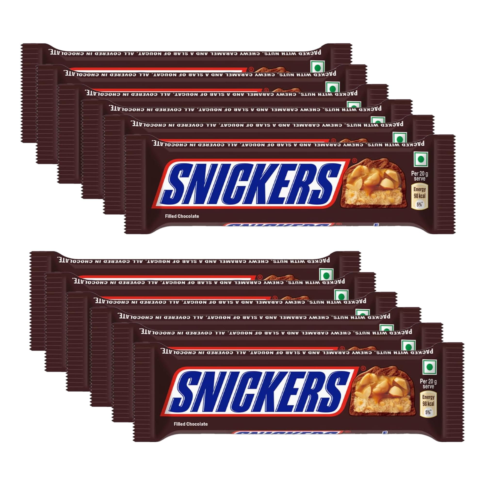 Snickers Peanut Chocolate Bar 45g Pack of 12