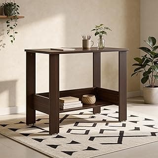 Green Soul Indus Study Table| 𝖨𝖲-𝟥𝟢𝟪𝟩 Complaint Engineered Wood| Compact Design|Hidden Book Shelf|Computer Table for Home PC|Writing Desk for Adults & Students | 90cm Wide|1 Yr Warranty - Wenge
