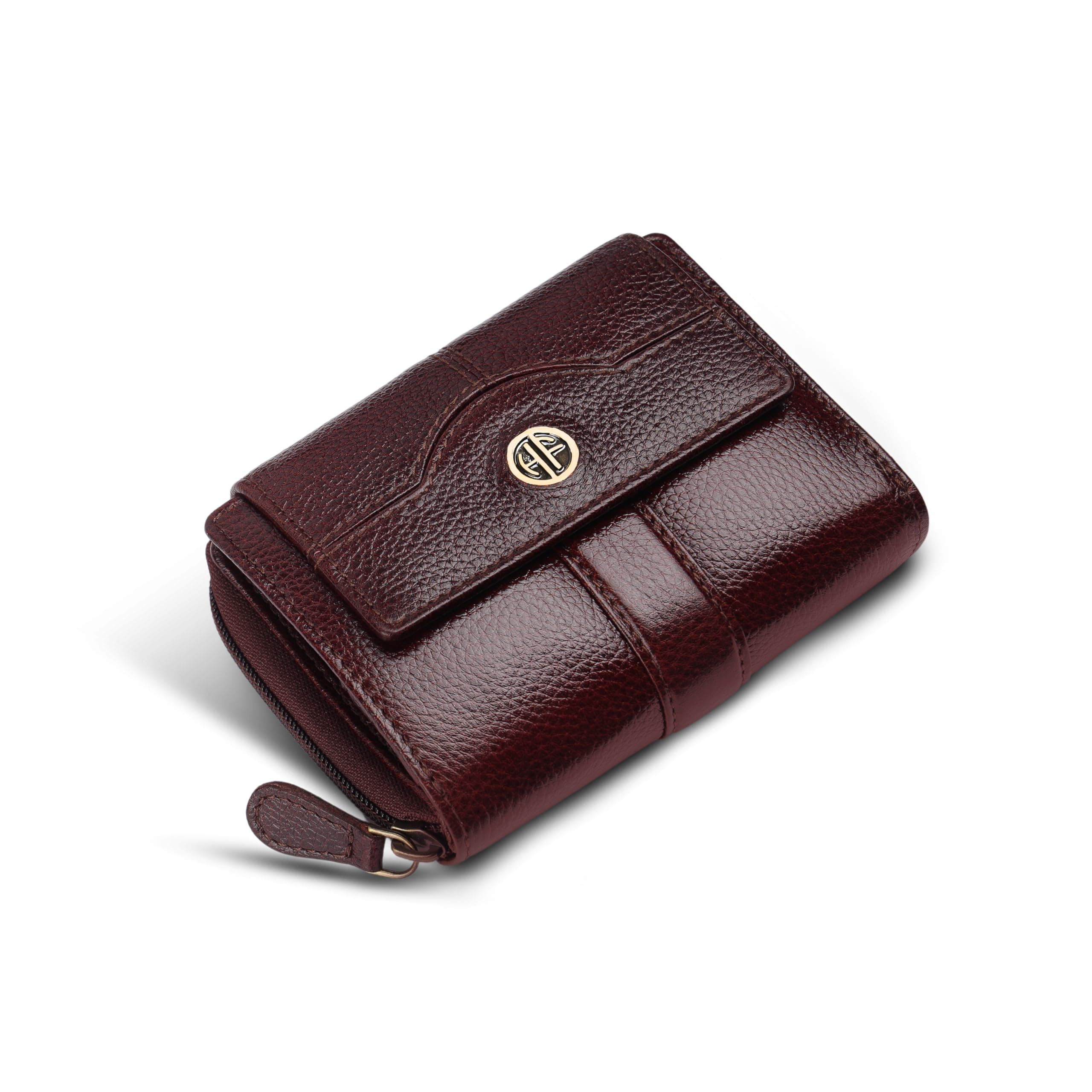 HAMMONDS FLYCATCHER Leather Ladies Wallet for Woman with 14 Card Slots - Clutch Purse for Women, Ladies Wallet for Women Stylish, Ladies Purse for Women Wallet, Gift for Womens - Brown