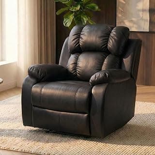 BigB Motorized Recliner – Premium Black Leatherette Upholstery, Ergonomic Lumbar Support, Built-in USB Type C Port | Cozy Recliner for Living Room & Home Theater | 18 Months Warranty