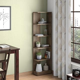 Urban Ladder Paxton Bookshelf with 4 Shelf- Finish- Danish Walnut
