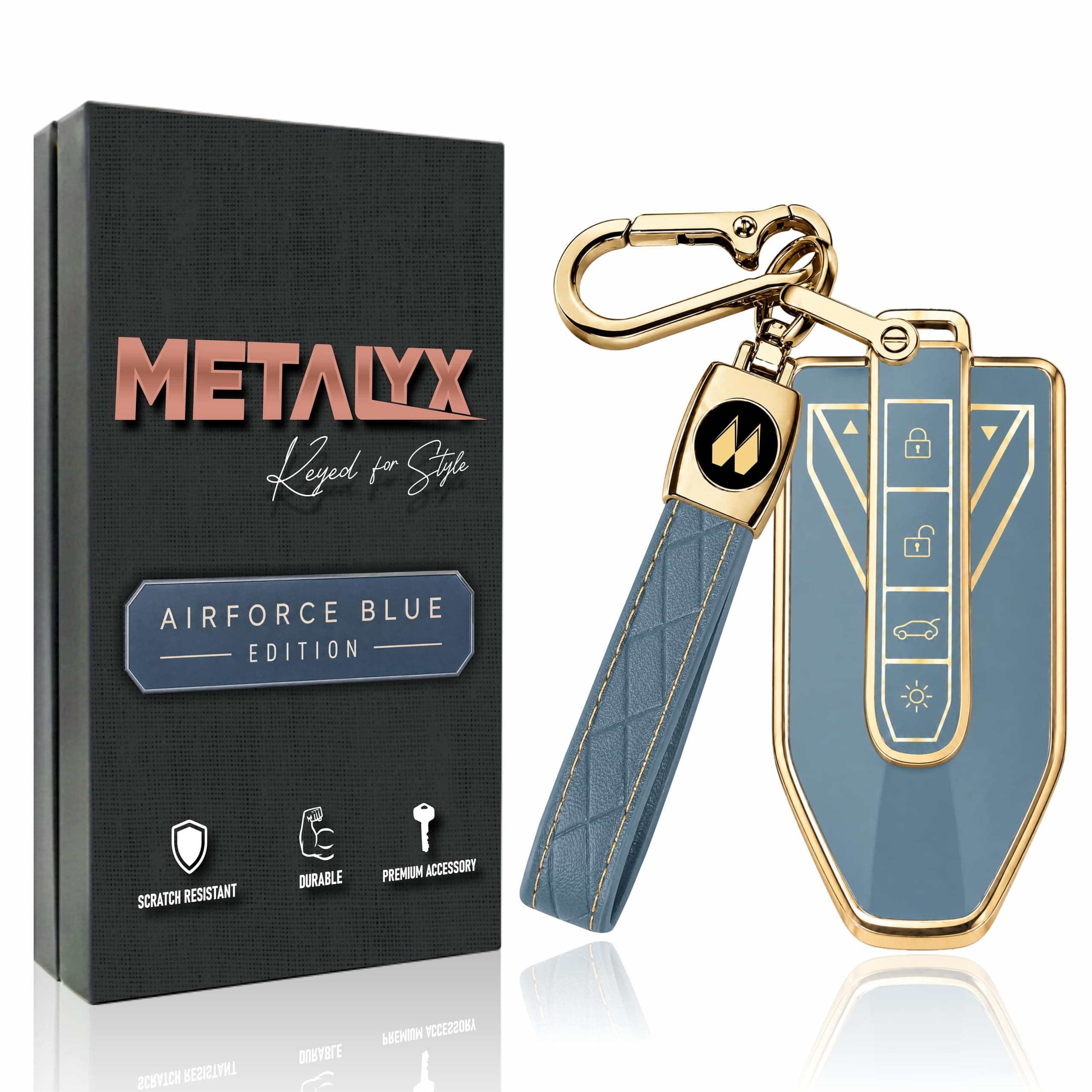 METALYX Soft TPU Key Cover for MAHINDRA XUV 7XO | XEV9E | XEV9S | BE6 | 2026 Facelift || Anti Scratch || Stable Signal || Stylish Car Key Fob Case With Free Lanyard