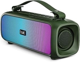 boAt Stone 580 Bluetooth Speaker with 12W RMS Stereo Sound, LED Lights, Up to 8 HRS Playtime, TWS Feature, FM Radio, Multi-Compatibility Mode, IPX4(Pine Green)