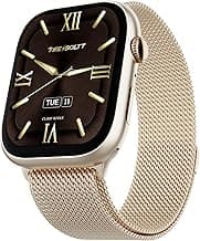 Fire-Boltt Ring S Smart Watch 1.96" Super AMOLED Display Bluetooth Calling, Voice Assistant, SpO2 & Heart Rate Monitor, 120+ Sports Modes, IP67 Waterproof Smartwatch for Men & Women - Wine