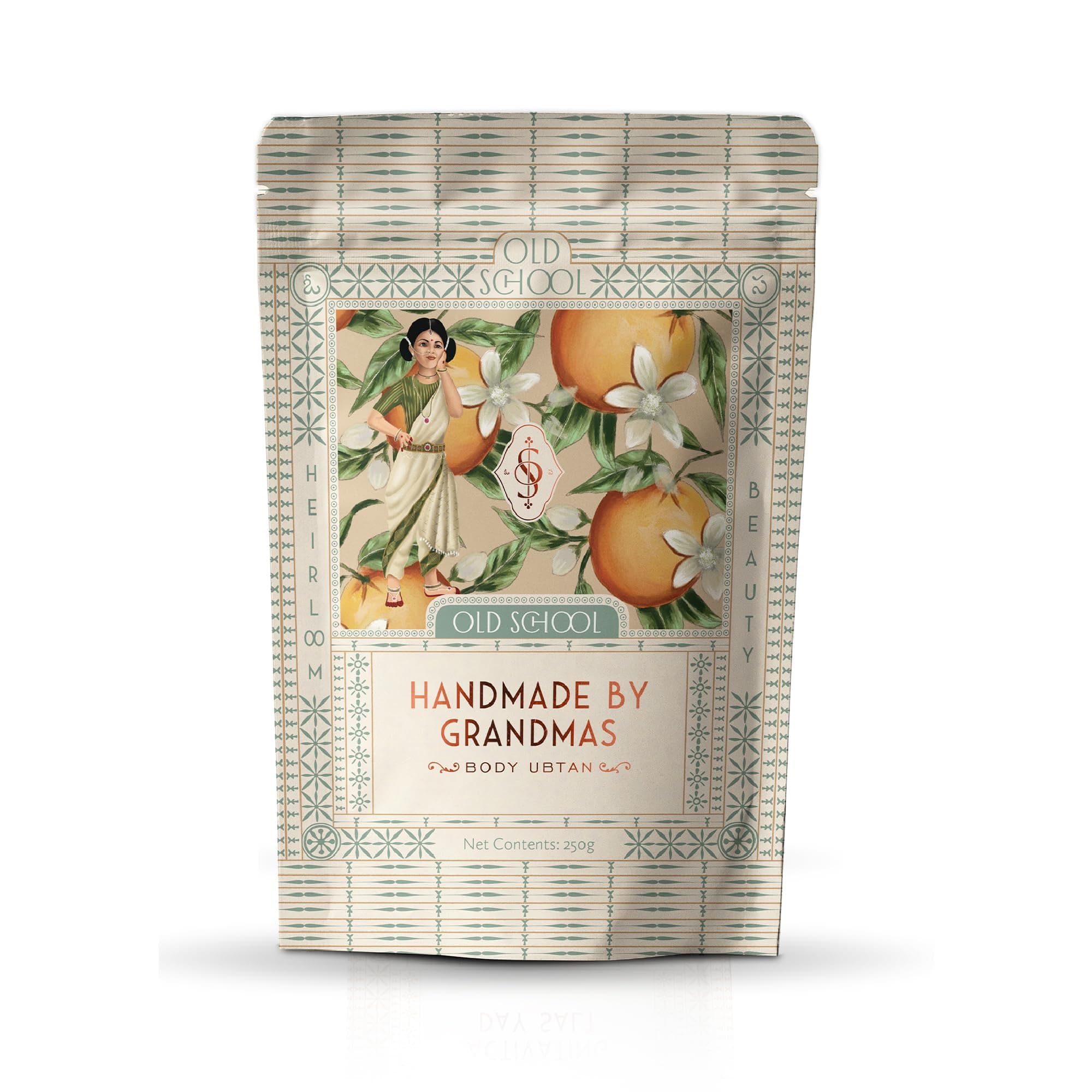 Old School Rituals Handmade by Grandmas Baby Ubtan (Natural Bath Powder) | 250 Grams | Blend for Gentle Exfoliation & Nourished Skin | Ubtan for Kids | Baby Bath Powder for Glowing Skin, Tan Removal, & Skin Lightening| Pure & Natural Ingredients