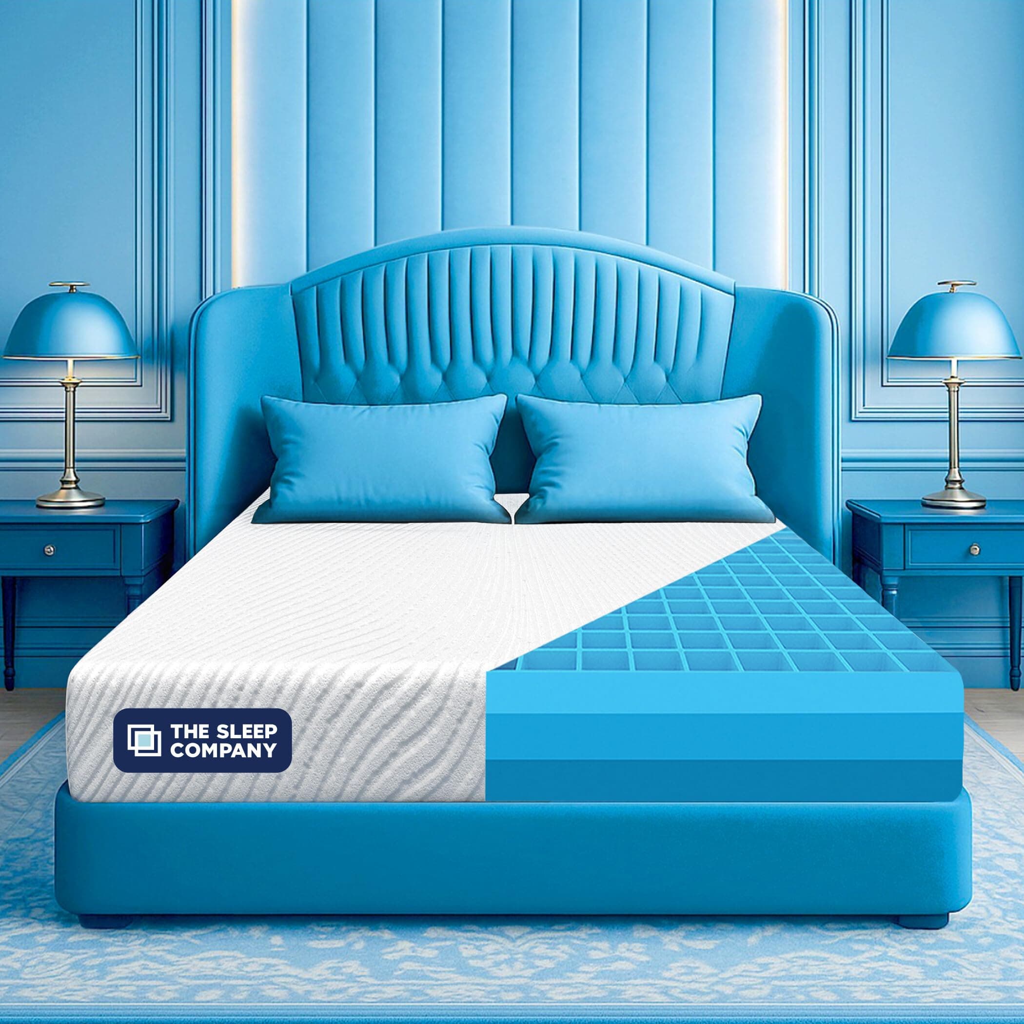 The Sleep Company SmartGRID Ortho Mattress | Japanese Patented Technology | AIHA Certified | Medium Firm Orthopedic Mattress for Back Pain Relief | 10 Years Warranty | Single Size Bed 72x36x5