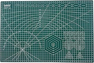 Levin Self Healing Cutting Mat 18 inchx12 inch Non-Slip PVC Double Sided 5-Ply A3 Art Craft Rotating Mat Cutting Board Fabric Leather Craft DIY Cutting Pad Quilting Accessories (A3 (18 x 12 Inch))