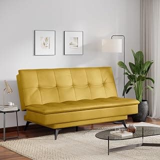 Wakefit Flexia Sofa Cum Bed - Three Seater - Reflection Series Yellow