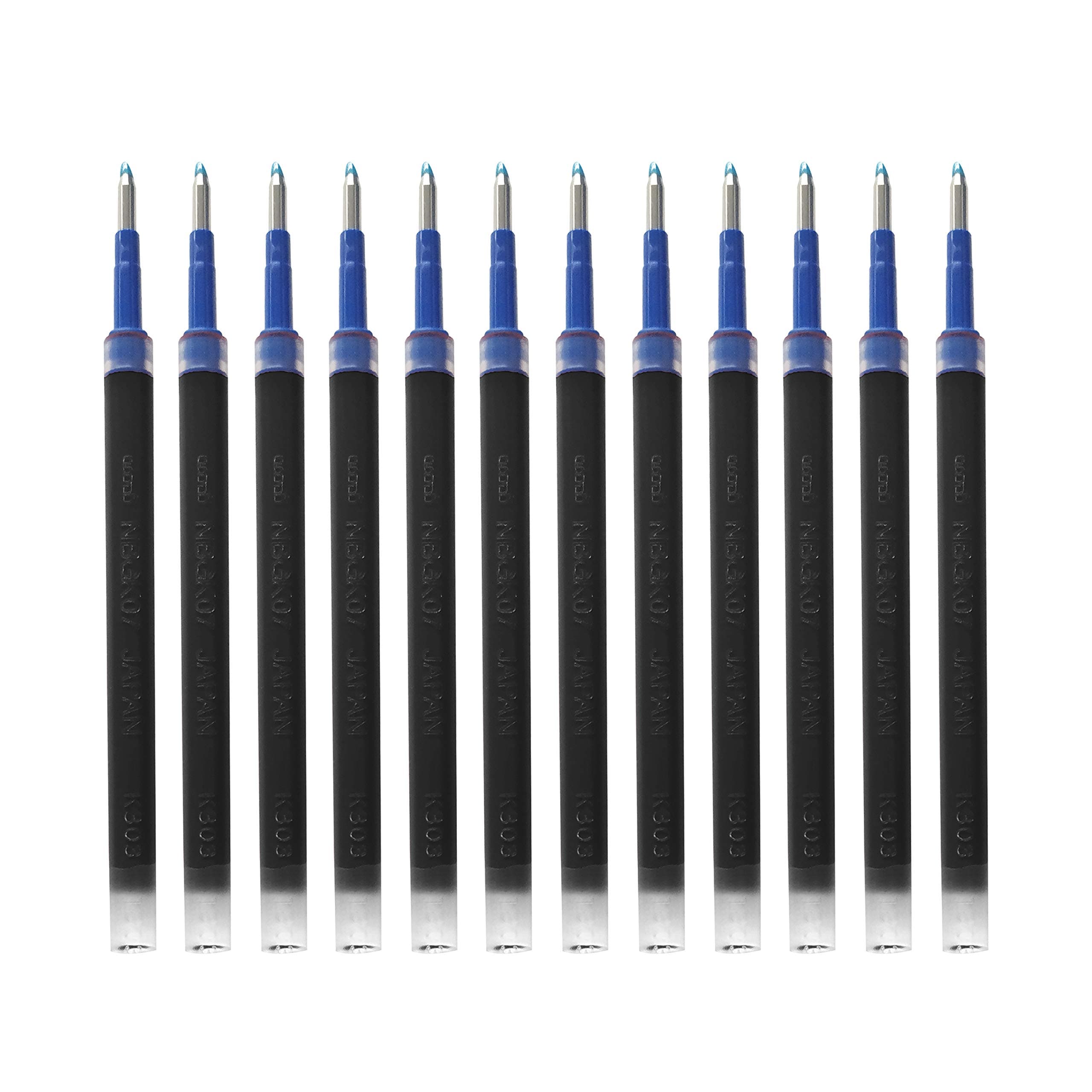 uni-Ball NBGK-07 0.7mm Gel Pen Refill | Usable for Click Gel | Black Ink, Pack of 12