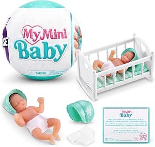 My Mini Baby Series 1, Single Capsule, By ZURU, Collectible Mystery Capsule, Toy for Girls, Realistic Miniature Baby, Playset and Accessories (Single Capsule)