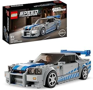 LEGO Speed Champions 2 Fast 2 Furious Nissan Skyline GT-R (R34) 76917 Building Toy Set; Race Car Model for Ages 9+