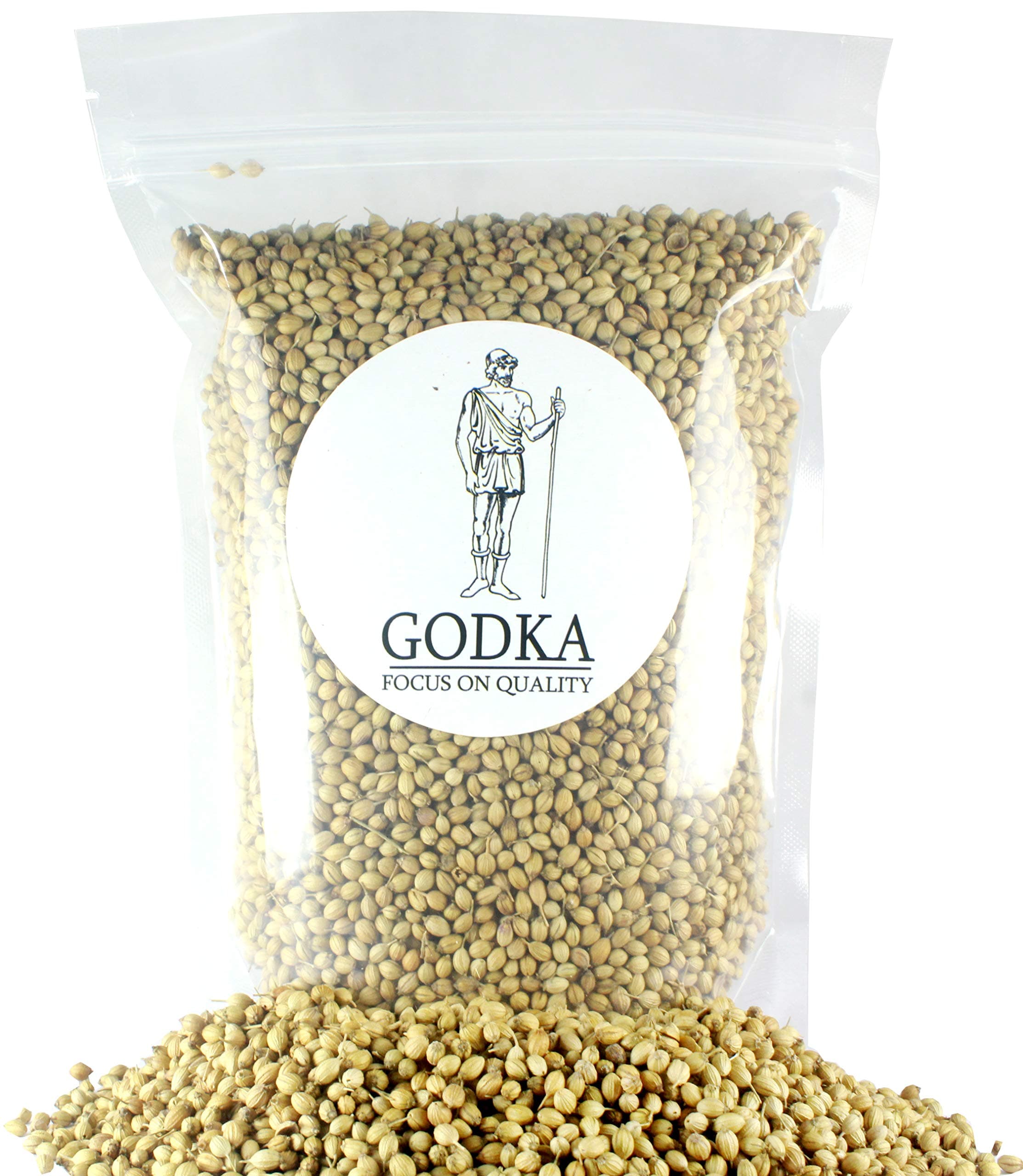 Godka Coriander Seeds/ Dhaniya Seed/ Whole Dhania Seeds, 500g