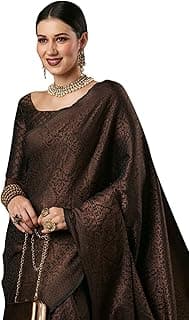 AKHILAM Women's Kanjivaram Pure Soft Silk Saree For Women Saree With Unstitched Blouse Piece |Soft banarasi saree for women|silk saree pure silk