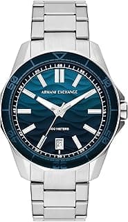 Armani Exchange Analog Blue Dial Men's Stainless Steel Watch-Ax1950