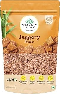 ORGANIC INDIA Jaggery Powder - 500G, Pure & Natural, No Chemical Additives, Rich In Vitamins & Minerals, A Healthy Sugar Substitute