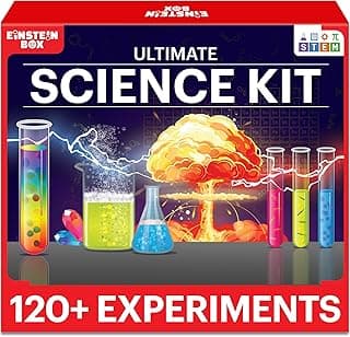Einstein Box Ultimate Science Experiment Kit for Boys & Girls Ages 7-14 | Birthday Gifts Ideas for Kids | STEM Learning Educational Toys & STEM Toys for Boys 7-14 Years | Experiment Kit