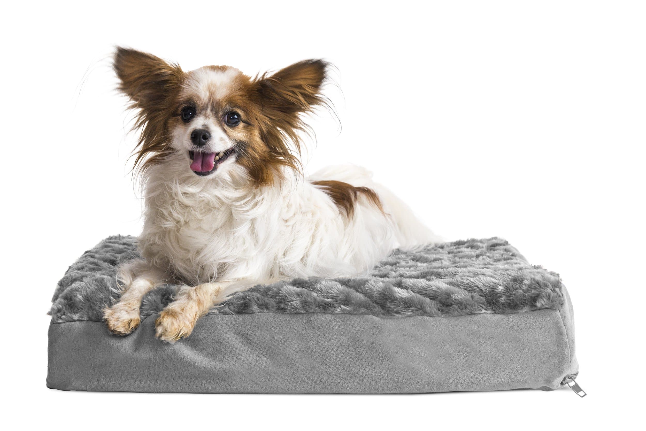 Furhaven Orthopedic Mattress Pet Bed, Small, Gray, for Dogs and Cats