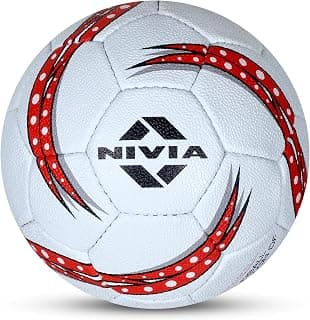 Nivia Handball/32 Panel/Rubberized Hand Stitched/for Women (White)