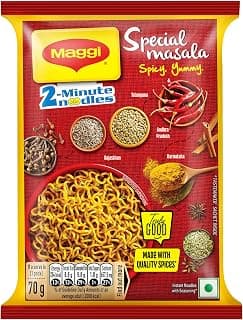 MAGGI 2-Minute Special Masala Instant Noodles,70g/75g (weight may vary)