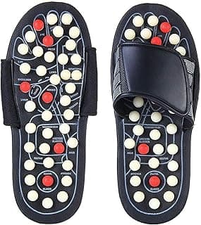 HUSB HUSB Spring Acupressure and Magnetic Therapy Accu Paduka Slippers Foot Massager for Full Body Blood Circulation Natural Slippers For Men and Women (Unisex) (Size 5, 6, 7, 8, 9, 10)