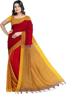 Mayabi Women's Silk Handloom Saree with Blouse Piece (Patli Pallu Work)