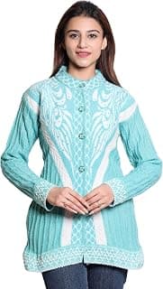 Speed Line Hosiery Women's Woolen Winter Cardigan Sweater | Knitted Button-Down Long Sleeve Sweater | Warm Stylish Winterwear for Women (Pack of 1)