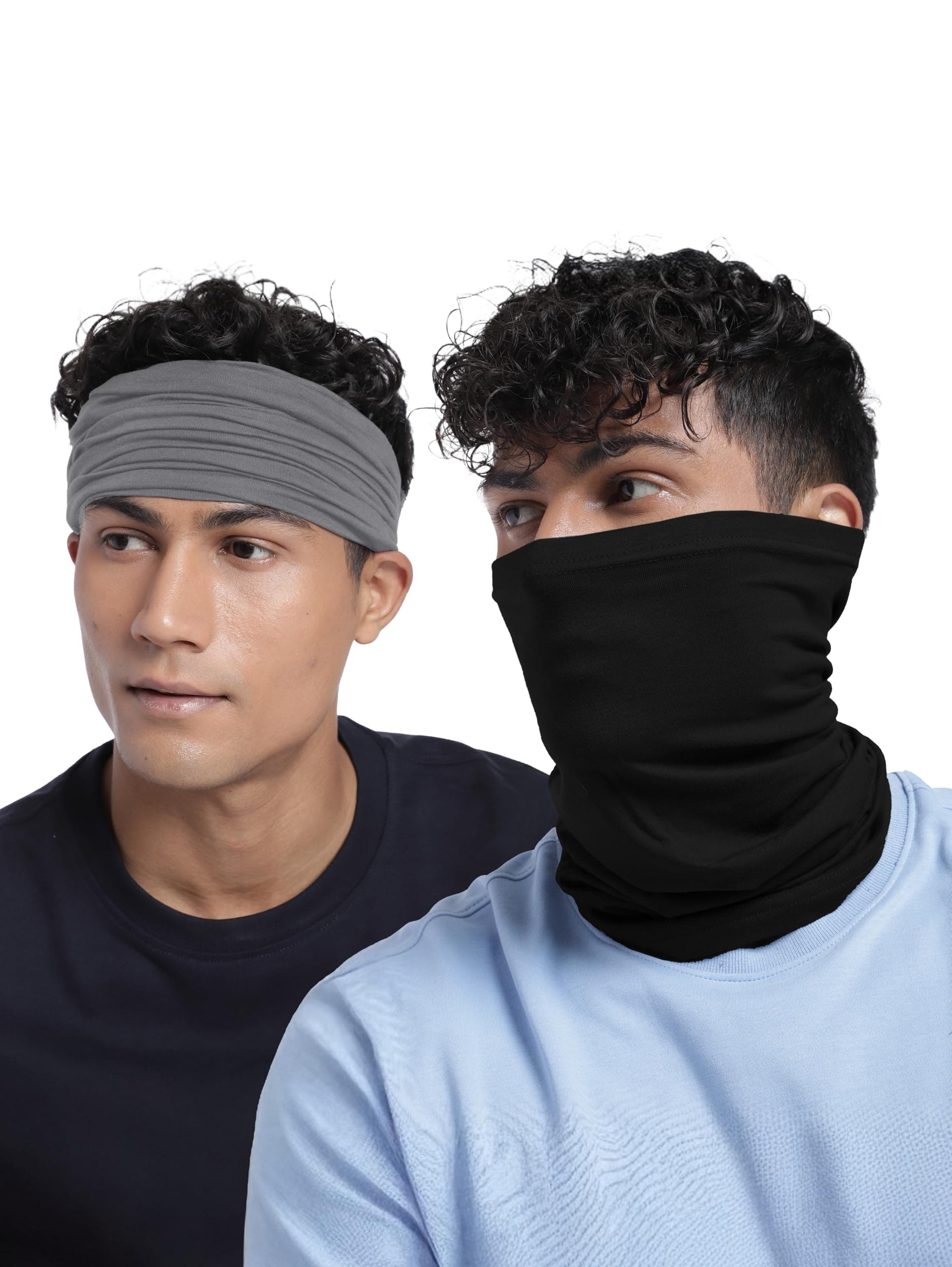 HEELIUM Bamboo Bandana for Men & Women | Super Soft | Odour-free & Breathable | Durable & Multipurpose Bandana