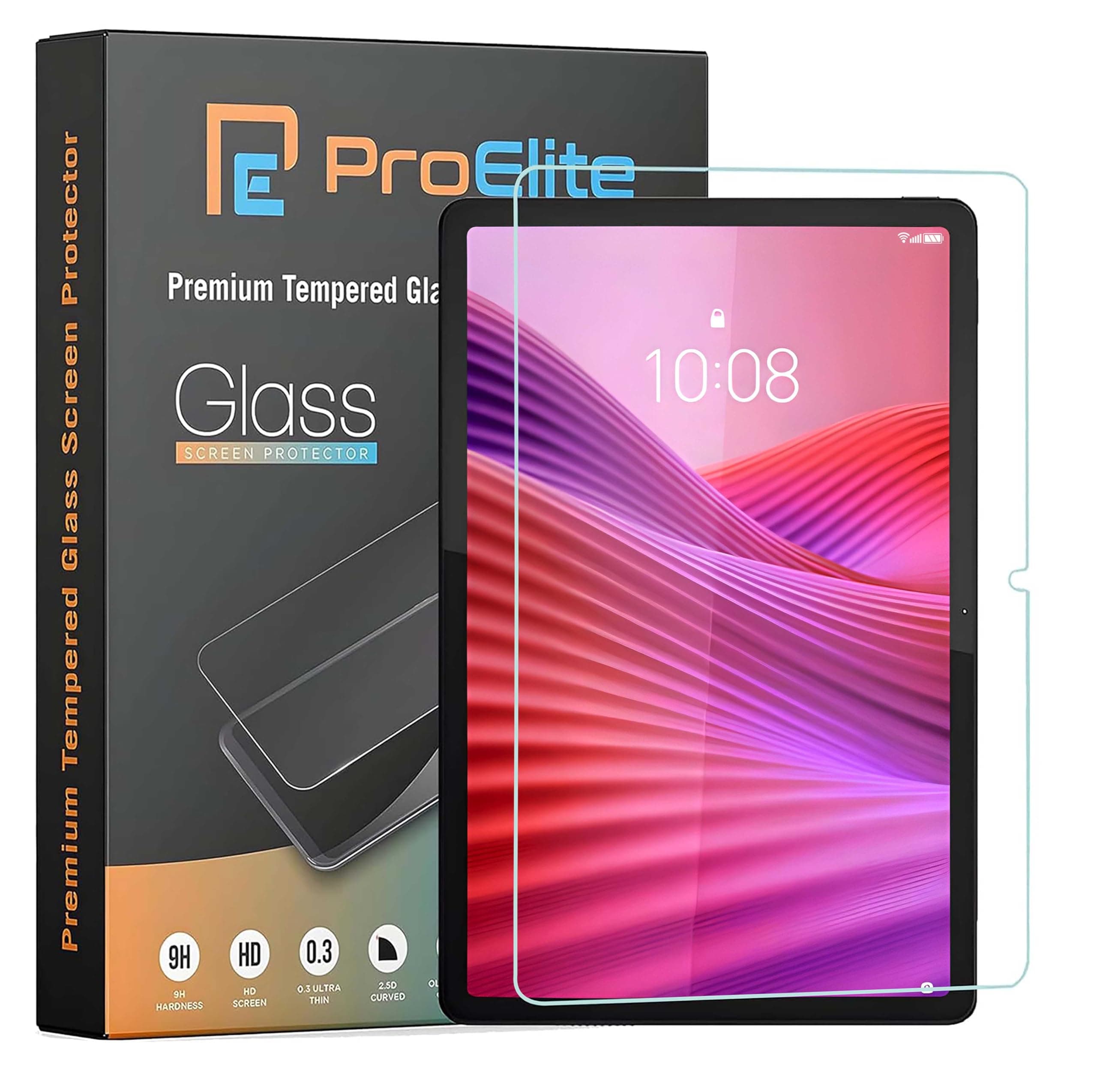 ProElite Tempered Glass Screen Protector for Lenovo Tab 10.1 inch 2025, Premium Tempered Glass Screen Protector for Lenovo Tab 10.1 inch 2025, [1 Pack]