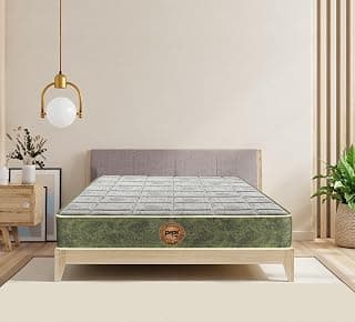 peps Organica 8 Inch Eco-Friendly Pocket Spring Mattress | King Size 78X72 Inches | Natural Latex & Bio-Cotton | Hypoallergenic Comfort | Zero Disturbance Sleep | BIS Certified | 10 Year Warranty