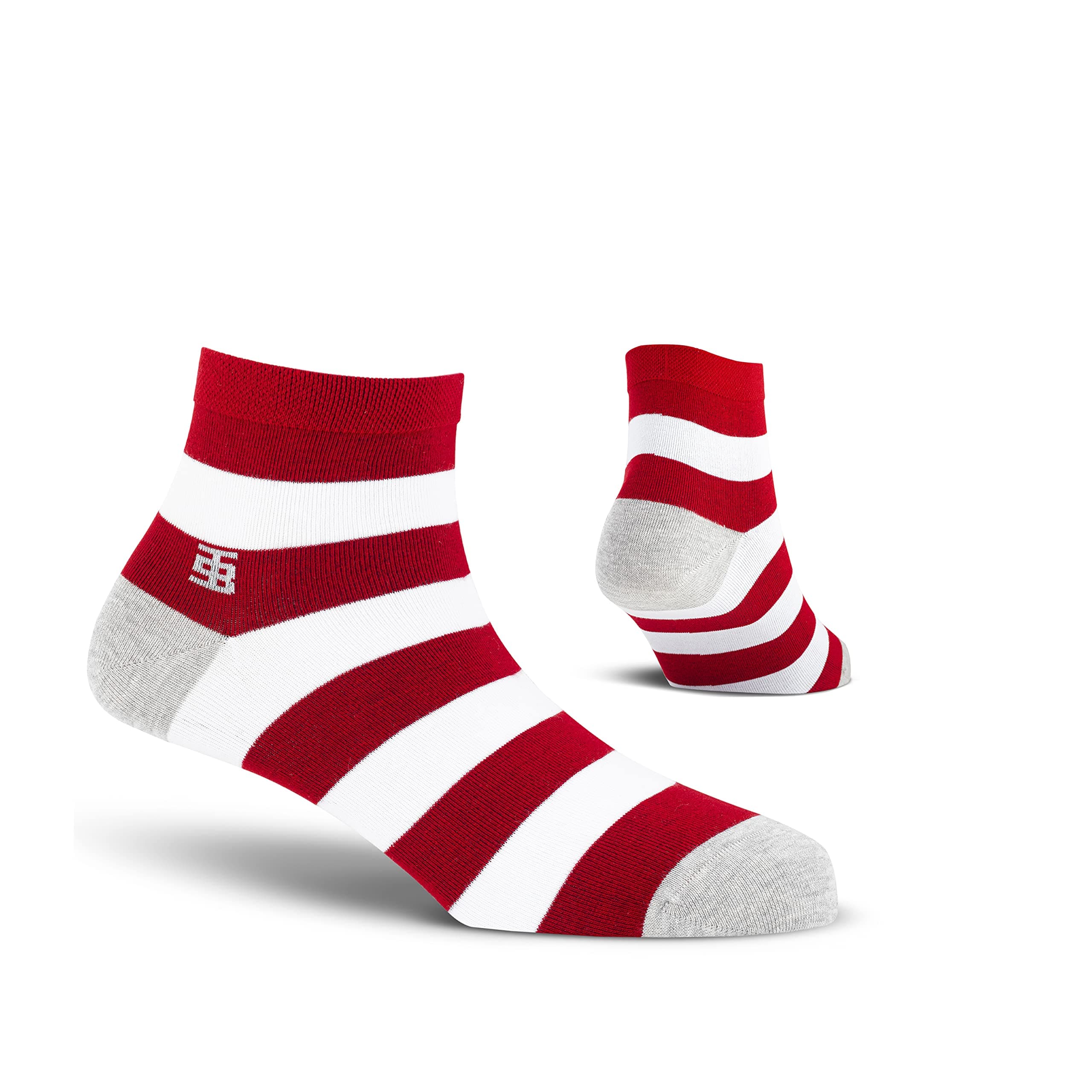SockSoho Premium Ankle Cotton Socks for MEN - White EDITION COLOR: | Length 7-12 UK Size