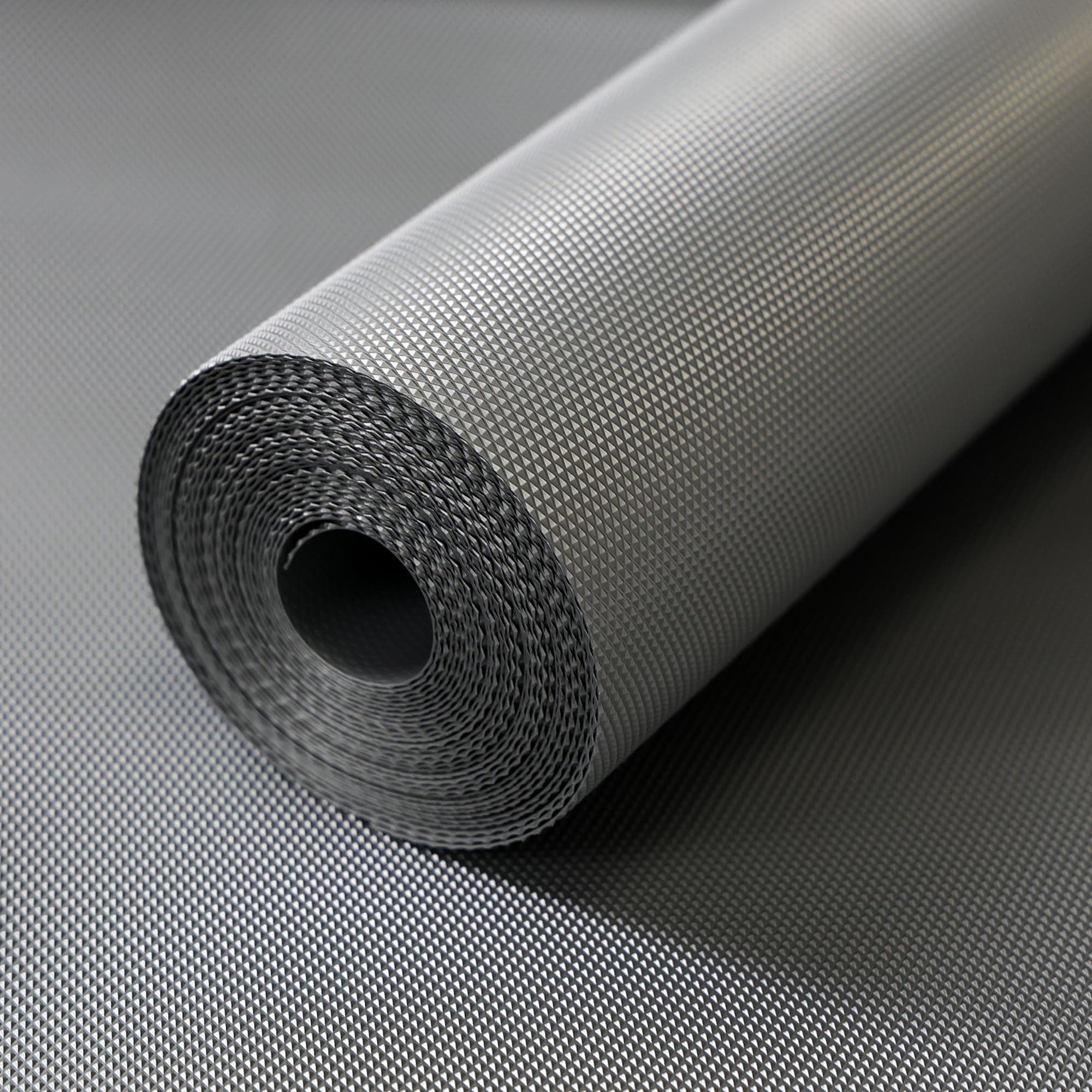 ElastPro EVA Food Grade Washable Anti Slip Mat/Sheet for Fridge, Shelf Liner, Table, Kitchen Drawer mat (Grey, 45 Cm X 5 Meter)