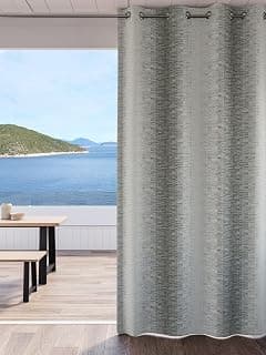 Ddecor Curtain Pack of 1, Polyster Jacquard Curtain, Door 7 FT, Milani, Room Darkening |135 CM X 225 CM, Grey