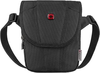 WENGER BC High Flapover, Flapover Crossbody Bag, Black Swiss Designed-Blend of Style and Function, 612271