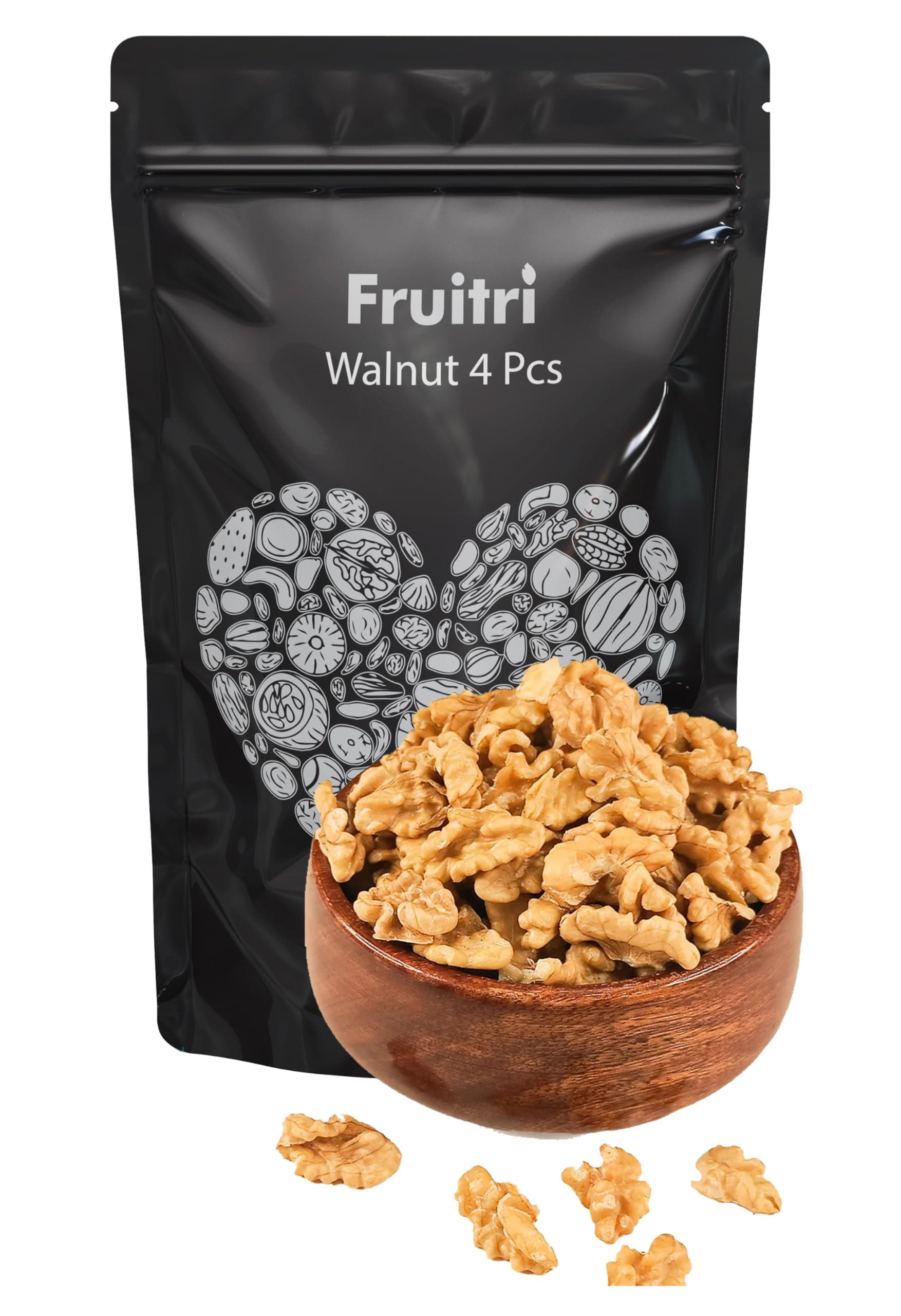 Fruitri Light Broken walnuts 1kg without shell | Akhrot Giri | No Shells, All Flavor | Perfect for Snacking & Baking | Walnut kernels dry fruit value pack