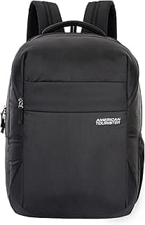 American Tourister Valex+ | 36L Backpack | 17" Laptop Bag | 3 Compartments | College & Office Backpack for Men and Women | Black | 1 Yr Global Warranty
