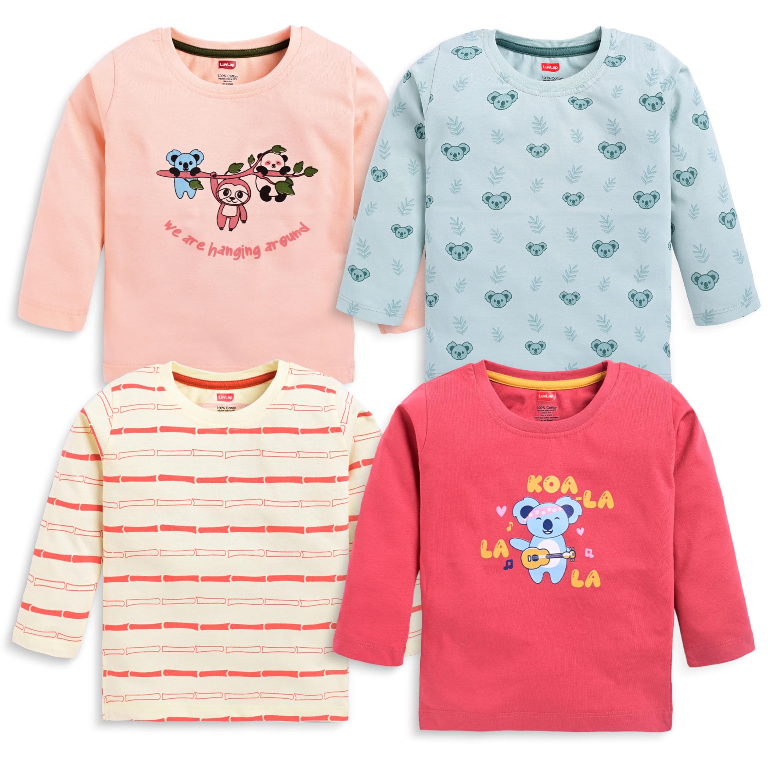LuvLap Baby-Boys F/S Boys T-Shirt - PO4