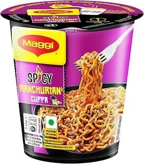 MAGGI Spicy Manchurian Instant Cuppa Noodles - Delicious Slurpy Saucy Taste, 70.5g