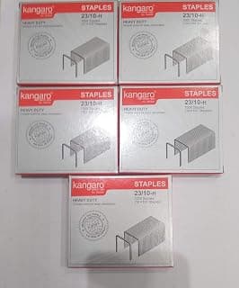 kangaro Stapler Pin 23/10-H -(Multicolour, Pack of 5)