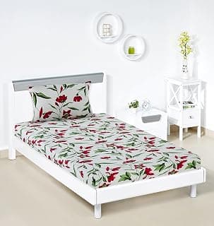 Amazon Brand - Solimo Sylvan Siesta Single Bedsheet with 1 Pillow Cover, 95 GSM