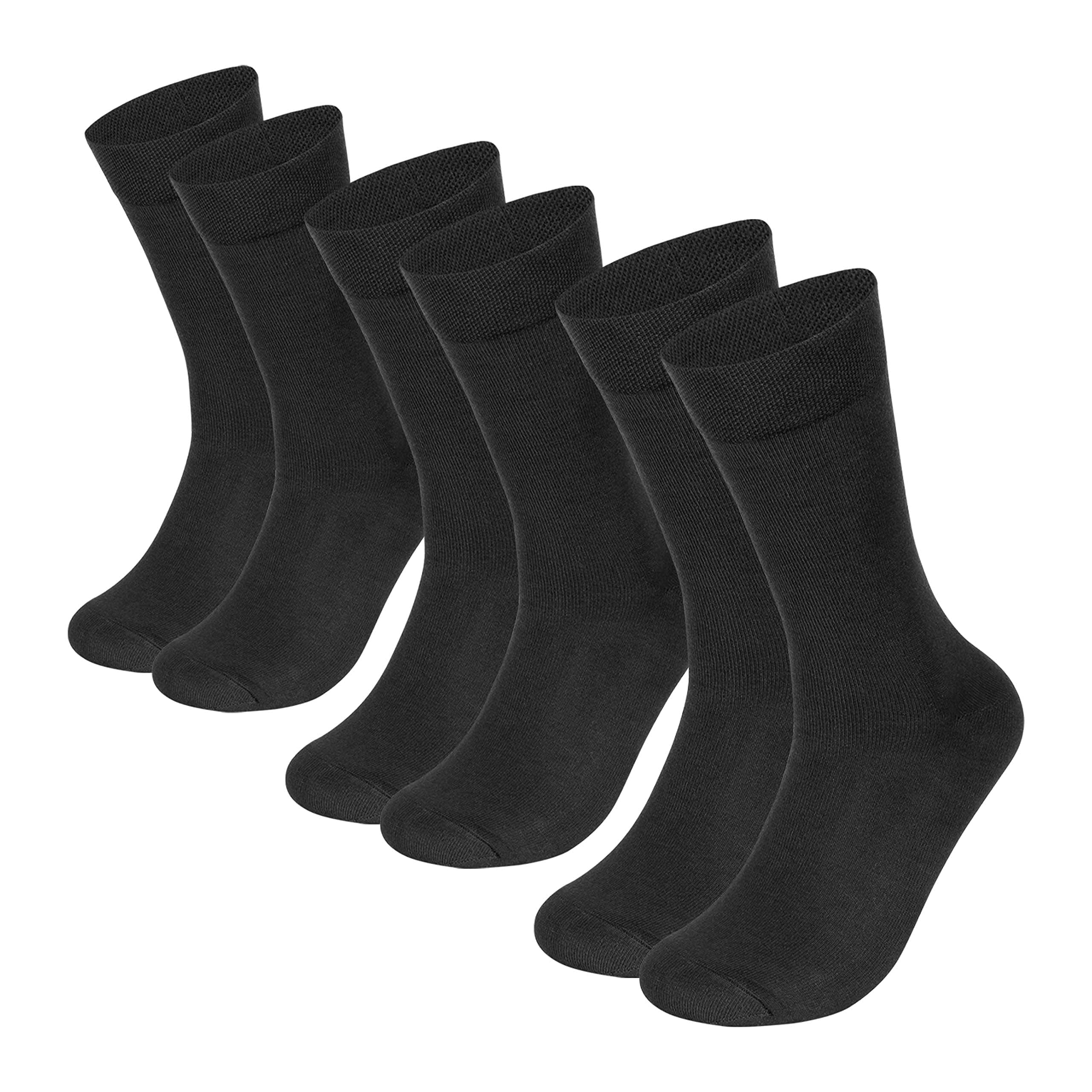 Supersox Calf Length Formal Office Socks for Man | Combed Cotton | Breathable, Moisture Absorbent & Anti-Odor | Pack of 3