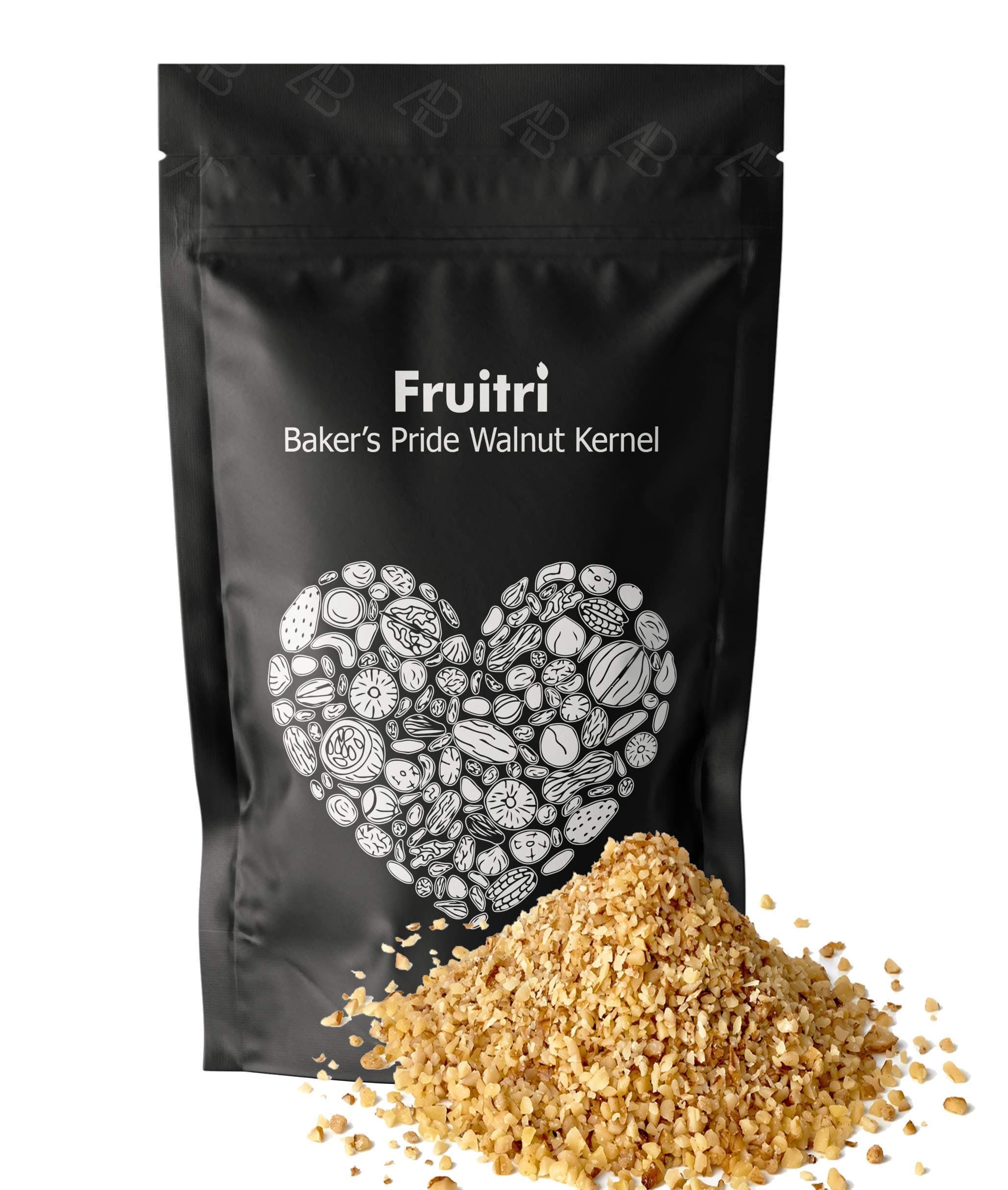 Fruitri Backer's Pride Walnut kernel Broken, Akhrot Giri for baking (400)