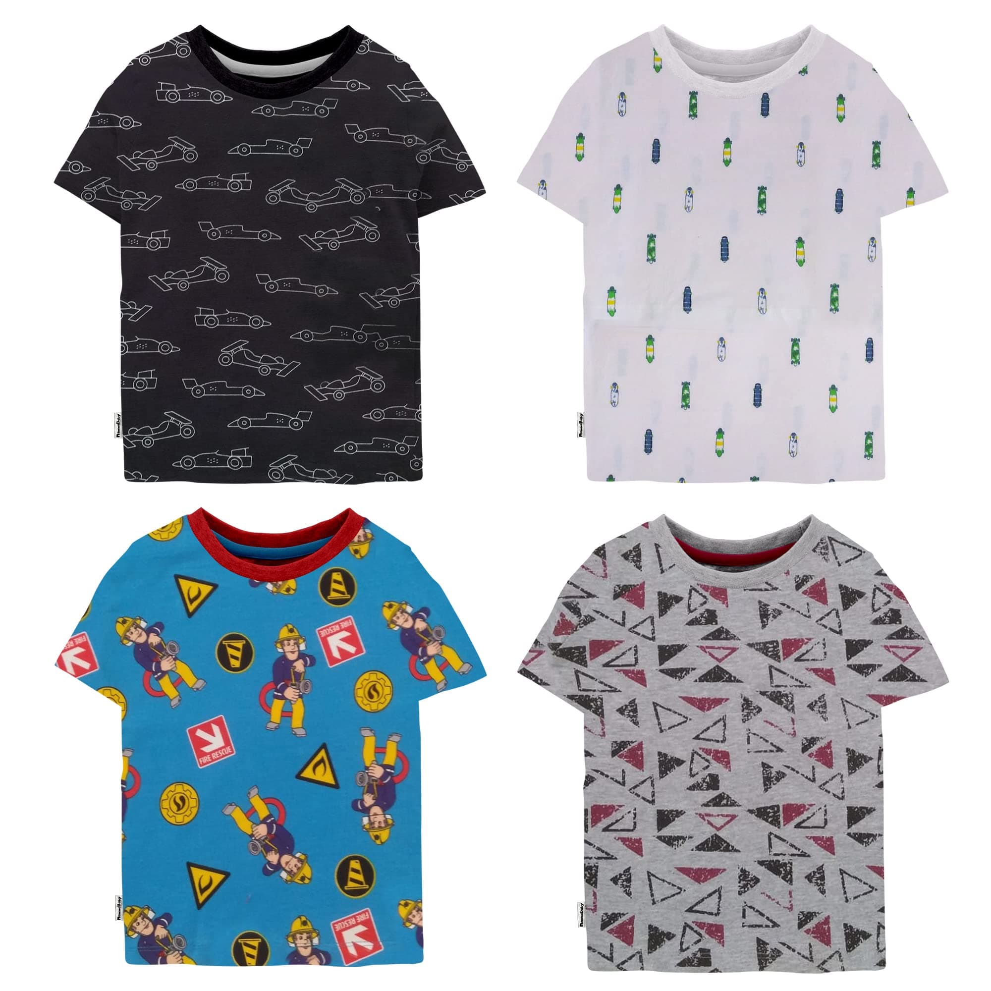 Tinchuk Baby Boy's & Baby Girl's Printed T-Shirt/Jhabla/Nightsuits with Assorted Prints- Multi-Pack
