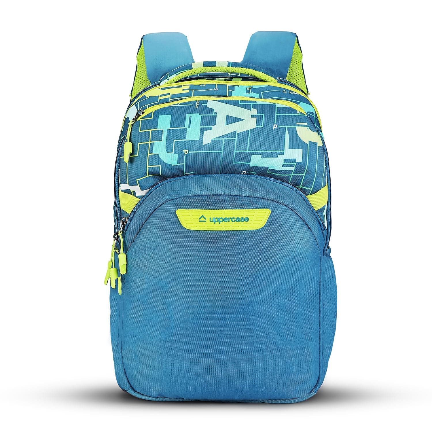 uppercase Pixel Laptop Backpack | 2025 Collection | 3 Compartments, Well-Padded, Rain Cover, Trolley Sleeve, Organisers, Side Bottle Pocket | For Boys & Girls | 500 Days Warranty