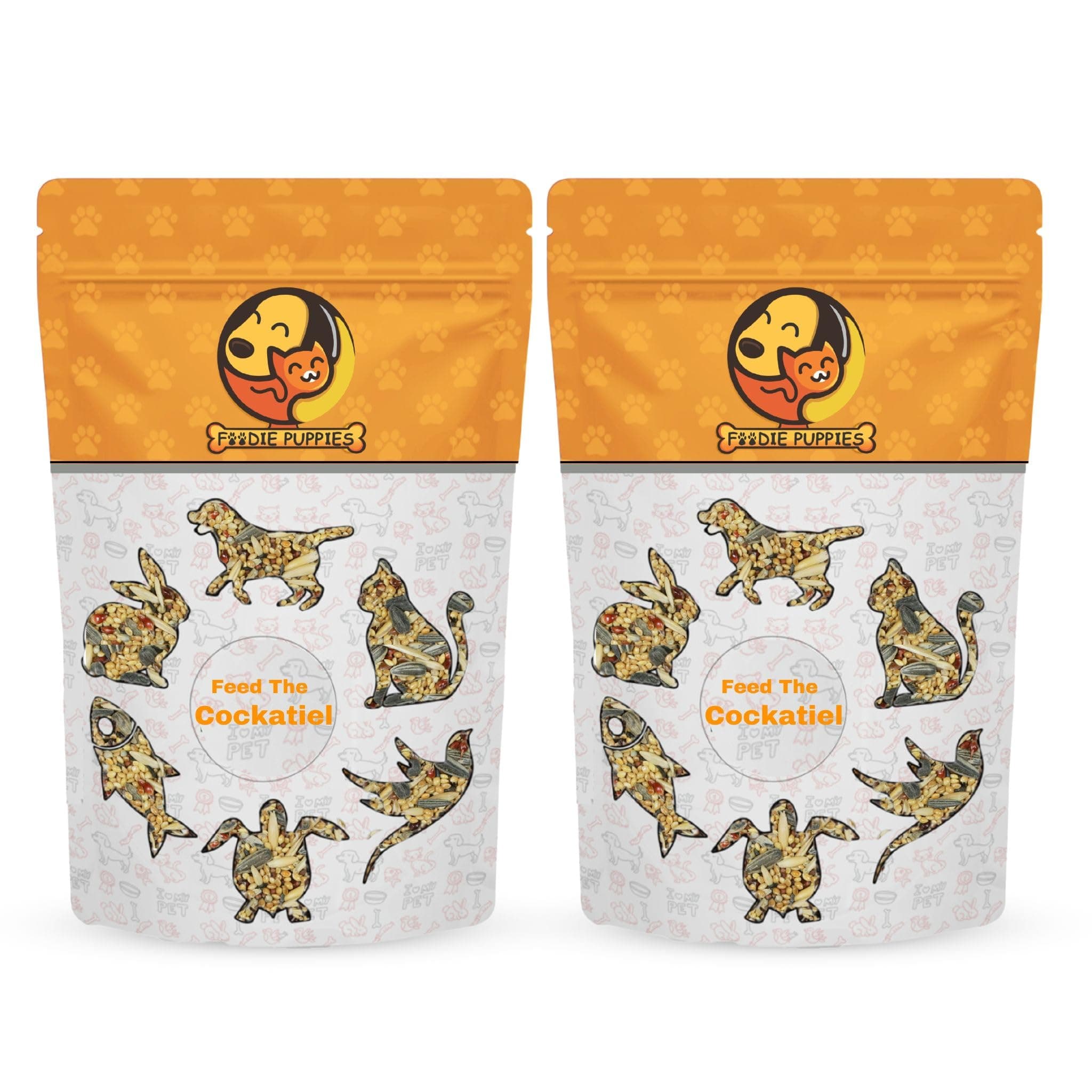 Foodie Puppies Bird Food for Cockatiels - (2kg, Pouch) | Natural and Healthy Premium Mix Seeds, Kangni, Yellow Proso, Browntop, Sunflower, Oats, Pearls | Daily Birds Food Seeds for All Life Stages