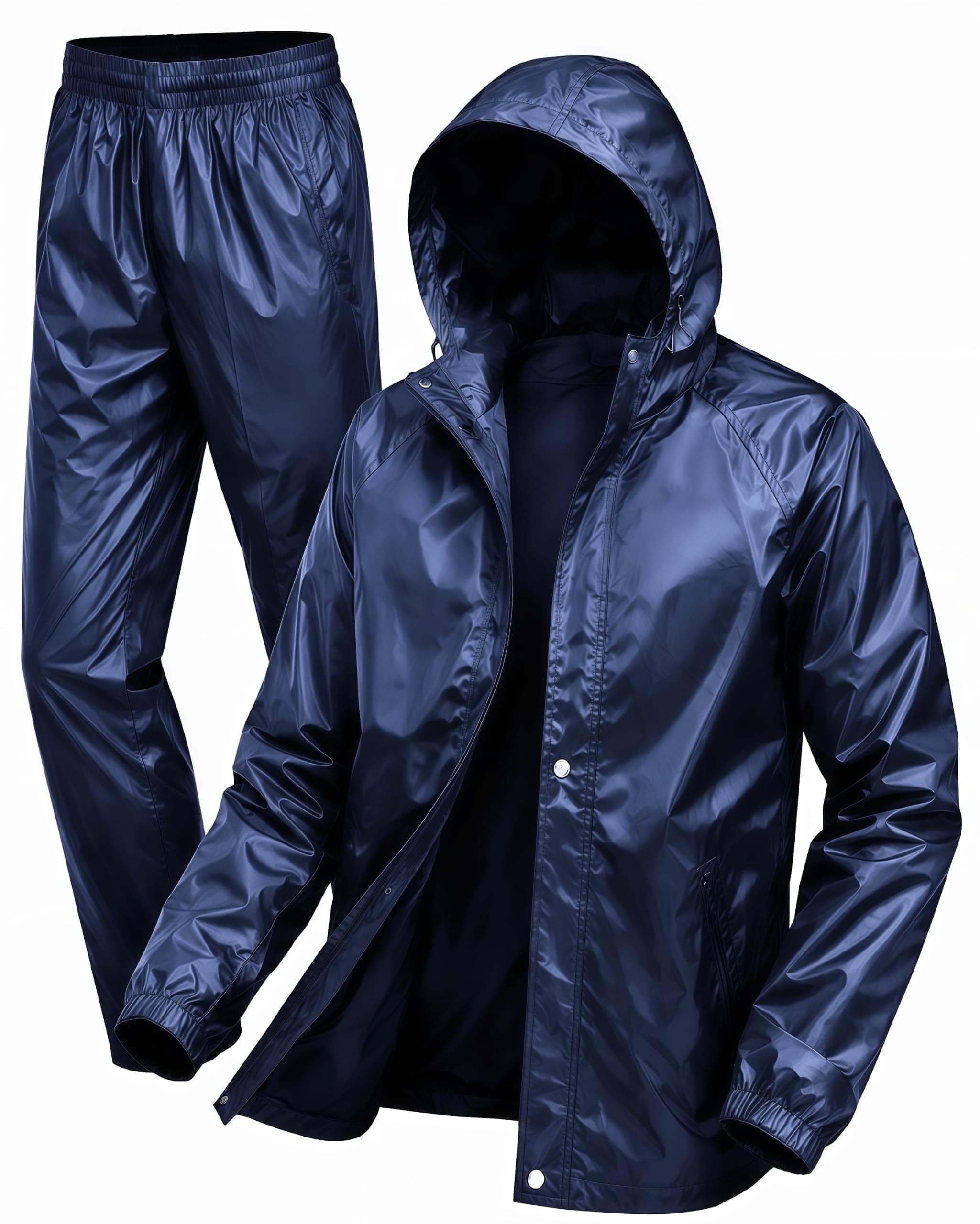 Mens Raincoat Suit with Pant set Charmor Series | Waterproof Lightweight Breathable Rain Wear | Strong Stitching, Elastic Cuff & Waterproof Zipper Raincoat for men waterproof