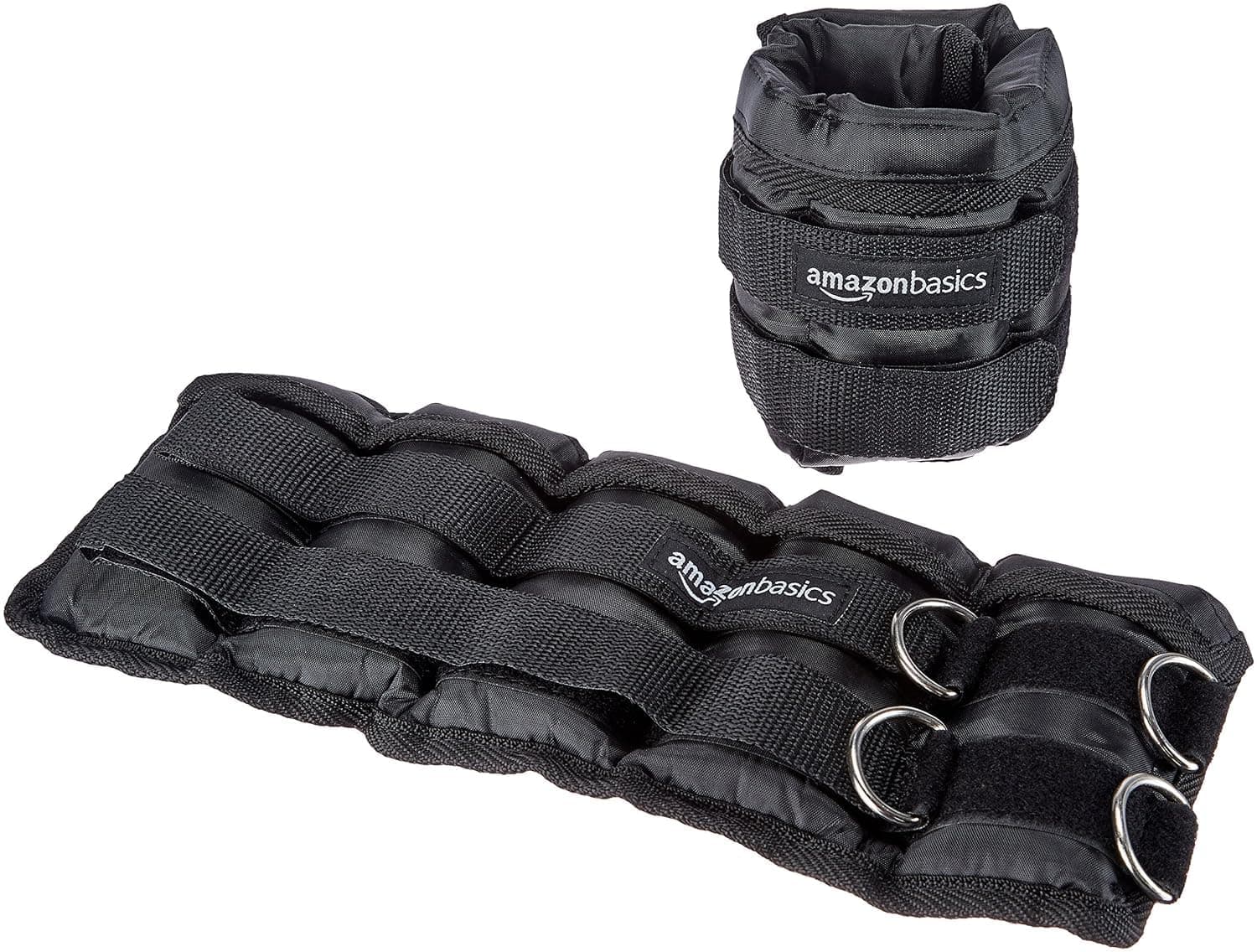 Amazon Basics Ankle Weight (Set of 1) -2.26 kg each | Sand Filled Weights | Durable Polyester and Nylon Construction
