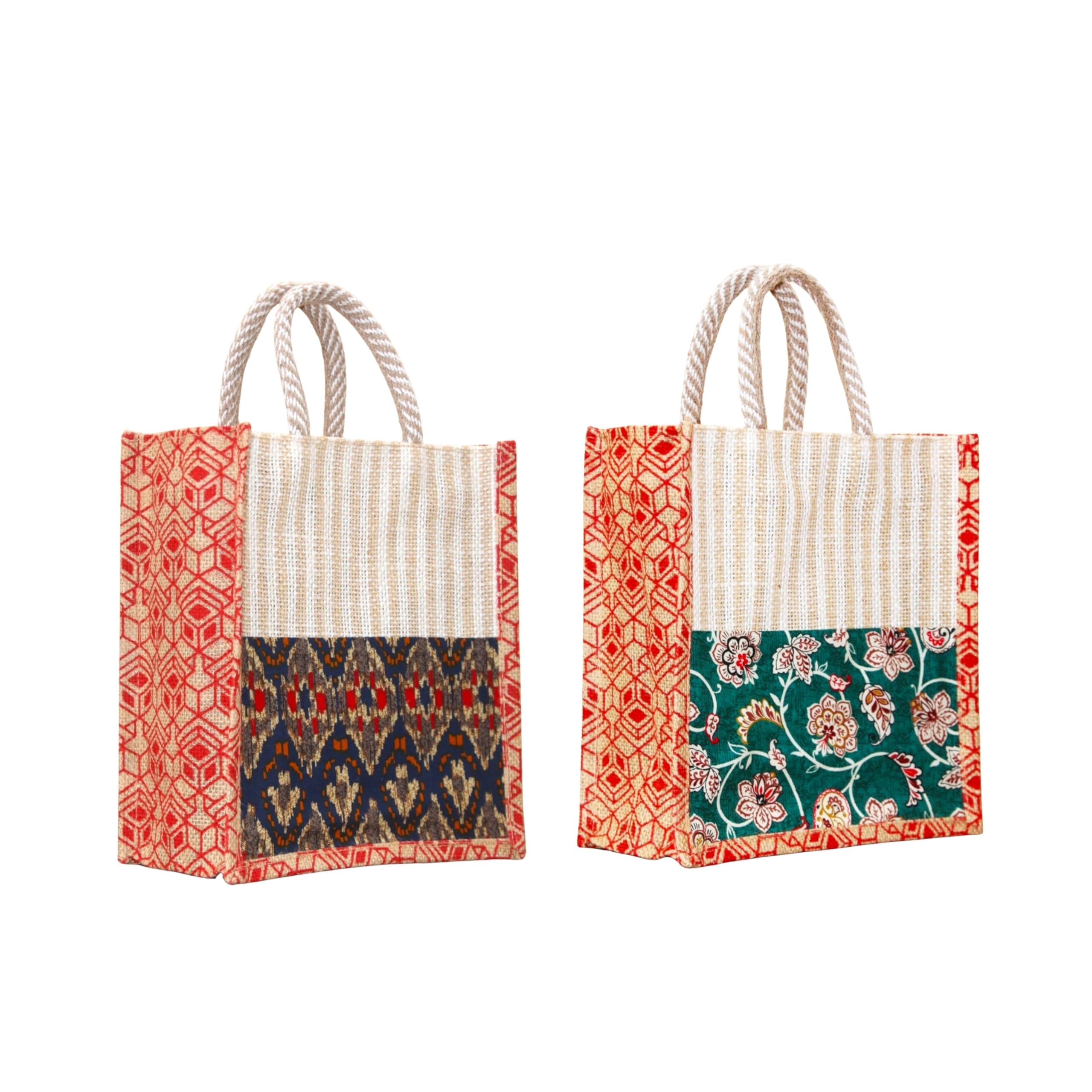 Anumala® Handmade Kalamkari Jute Bag|With Zipper and Artistry with Traditional Indian Craftsmanship for a Sustainable| Unique Fashion Statement for Multi Purpose. (10x5x11) inches.